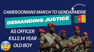 🚨🇨🇲Shocking - Cameroonian Gendarme officer Unalives 14 year old boy in Sanchou😥😰