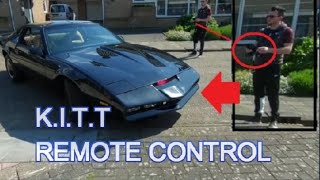 Remote controlling KITT out of the driveway