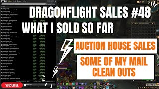 What sold in the last 7 days on the Auction House in World of Warcraft Dragonflight for me. #48