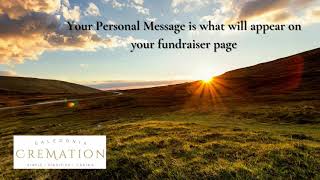 Caledonia Cremation: How to create a Crowdfunding page