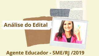 O QUE VAI CAIR... AGENTE EDUCADOR  2019 -  CONTEÚDO DE PORTUGUÊS