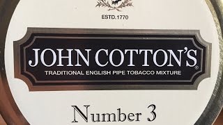 John Cotton's Number 3 pipe tobacco - PipeCat's revised review