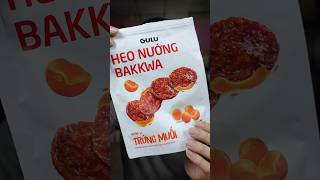 Review thịt bakkwa trứng muối nhưng mà #shorts #food #mukbang