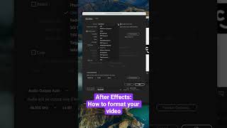 How to format your video in #aftereffects 🎥 #learnaftereffects #learnvideoediting