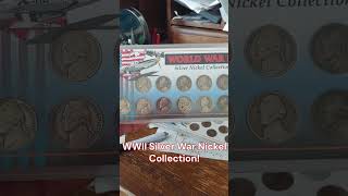 WORLD WAR II SILVER War Nickel Set from Estate Sale Coin Collection WWII #short