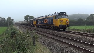 (4K) GBRF Class 50049 & 50007, The Mazey Day Cornishman (Gloucester-Penzance) in Devon. 18.09.21