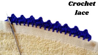 How to CROCHET a BORDER||CROCHET BORDER & Edges||Don't miss CROCHET lace for Beginners