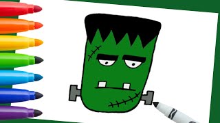 Drawing Frankenstein | Fun Simple Drawings