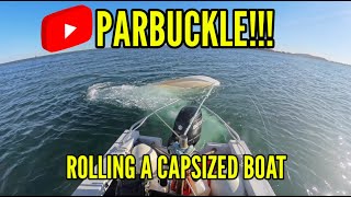 PARBUCKLE!!! - Righting a Capsized Boat in Cohassett, MA