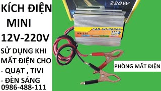 Đây Là Mẫu Kích Điện Mini Nên Có Trong Nhà Phòng Khi Mất Điện - Sử Dụng Cho Quạt và Đèn Thắp Sáng