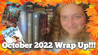 October 2022 Wrap Up! #booktube #booktok #booktuber