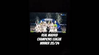 Real Madrid Champions League Winner 2023/2024 #ucl #halamadrid #championsleague #realmadrid #hala