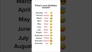 what's your birthday month?#tell me in comment #plslikesubscribe 🙏🥺