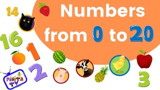 NUMBERS FROM 0 TO 20 COUTING FRUITS AND ANIMALS OK