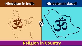 Hinduism in India vs Hinduism in Saudi Arabia - Religion in Country Comparison