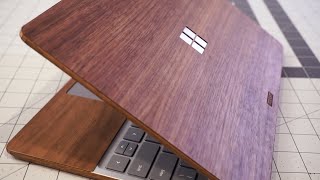 Installing a Toast wood cover on Surface Laptop Go