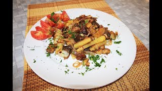 Картошка жареная с грибами