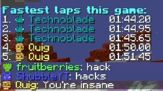 Technoblade Breaks the Ace Race Record in Minecraft Championships