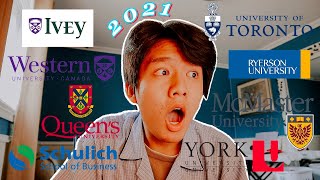 Canadian University Decision Reactions 2021: Ivey, UofT, McMaster, Queen's... *lmao not Harvard*