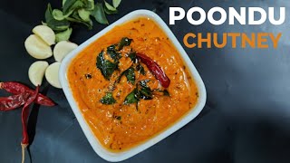 Poondu Chutney | Garlic Chutney Recipe | How to make Chutney for Dosa & Idli | Avudai Yummy Recipes