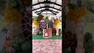 Decoración #jungle #jungla #zafari #cumpleaños #bebe #tierno #arcodeglobos #balloon #fiesta