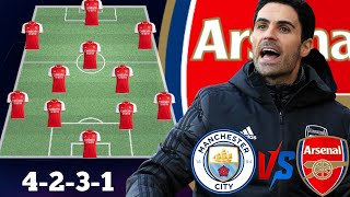 🚨 MANCHESTER CITY VS ARSENAL 🔥 : Arsenal potential line up to face Gurdiola's City | epl title Race🔥