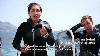 The desolation around the fish farms in Western Greece