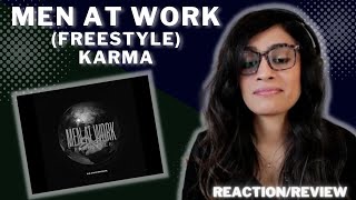 MEN AT WORK FREESTYLE (KARMA) REACTION/REVIEW! || @karma_thelekhak