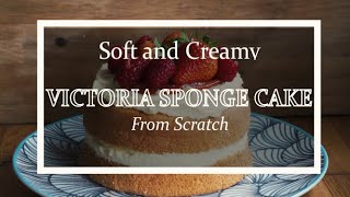 Classic Victoria Sponge Cake Recipe | Strawberry Cream Cake Recipe | TSpoon Recipes