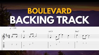 Backing Track - Boulevard - Dan Byrd | Easy Fingerstyle Guitar TAB