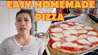 EASY HOMEMADE PIZZA IN 15 MINUTES.