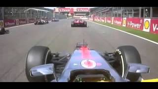 F1 2012 Belgium Spa Start Crash Onboard