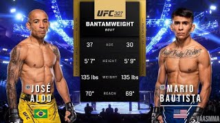 Jose Aldo vs Mario Bautista |UFC 307|Full fight |New #ufc307 #josealdo #mariobautista #mma