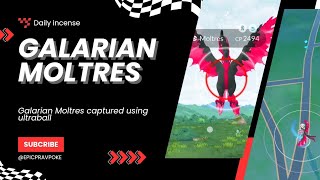 Galarian Moltres captured Pokemongo #ポケモンgo #pokemongo #pokemon #moltres  #galarianmoltres #pokémon