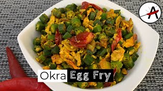 Easy Stir-Fry Okra with Egg | Bendi Goreng Resepi | Vendakkai Poriyal | சுலபமான வெண்டைக்காய் பொரியல்