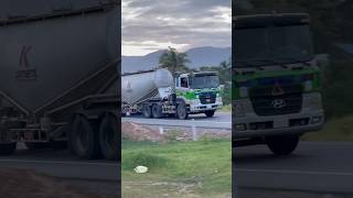 K Cement Trucks Trailer Company driving on the road #dumptruck #heavyvehicle #cementtanker #jcbvideo