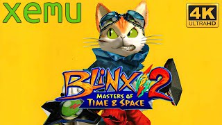 Blinx 2 Masters of Time & Space Blinx | XEMU 4K 60FPS | Playable✔️ | Xbox Classic Game (2024)