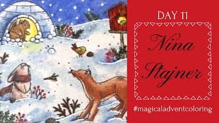 Day 11 of the Advent Calendar: Nina Stajner (#Magicaladventcoloring)