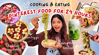 I Cook & Eat *Pinterest Food* For 24 Hours 👩‍🍳🍳 Alfiya Karim Khan