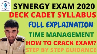 SYNERGY EXAM DECK CADET SYLLABUS | HOW TO CRACK EXAM ? TIME MANAGEMENT | STEP BY STEP GUIDANCE