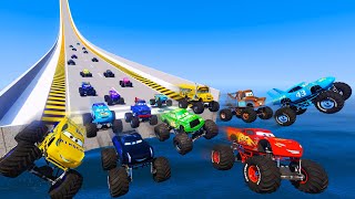 Race Disney Cars Monster Trucks McQueen Jackson Storm The King Cruz Ramirez Mater & Friends All Cars