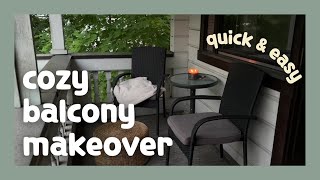 small balcony makeover: easy and cozy ideas