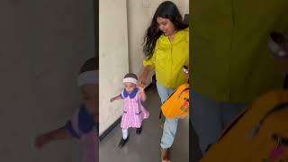 Maithilis first day at school 🤗#viralshorts #viral #School Chale hum#school #students #education