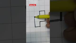 how to draw n letter #shorts #viral #youtubeshorts #art #drawing #3d