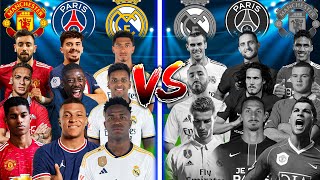 OLD VS NEW🔥 Manchester United PSG Real Madrid 🫵😱 (Ronaldo Mbappe Benzema Jude Bellingham)