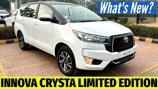 Unveiling Excellence: Innova Crysta Limited Edition 2024 GX with Black Roof Extra Features Revealed!