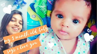 My 3 month old baby says ' I Love You '  | 3 months - 2 yr old  I love you funny compilations