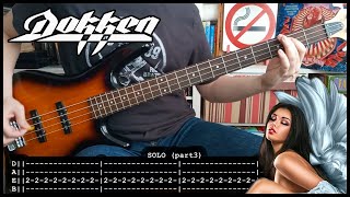 DOKKEN - Heaven sent (BASS TABS) [lyrics + PDF]