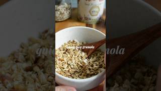 5 MINUTE GRANOLA 😱 #food #eating #recipes  #recipe #cooking #healthylifestyle #recipe