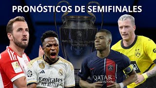 PRONÓSTICOS y ANÁLISIS de SEMIFINALES de CHAMPIONS| El REAL MADRID busca la 15 y MBAPPÉ la PRIMERA